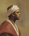 Study of an Arab, in profile to the right - English School