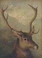 The head of a stag - English School