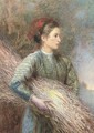 The hay gatherer - English School