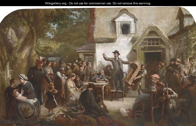 The country auction - English School