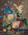 A still life of flowers - (after) Huysum, Jan van