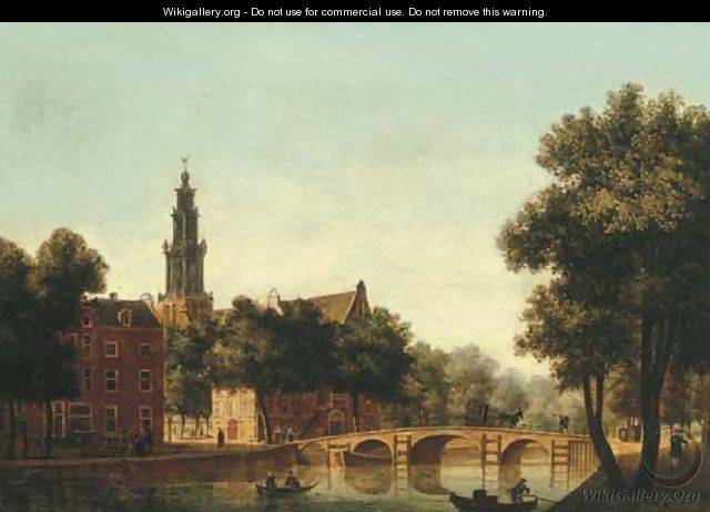 The Westerkerk, Amsterdam, seen from the Keizersgracht - (after) Jan Van Der Heyden