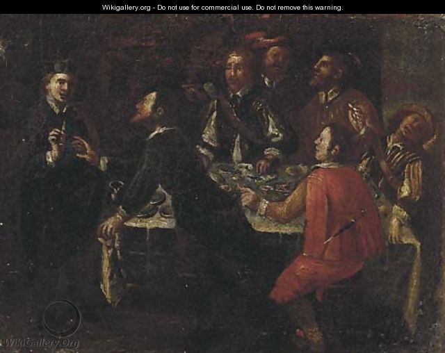 A feast - (after) Jean De Boulogne Valentin