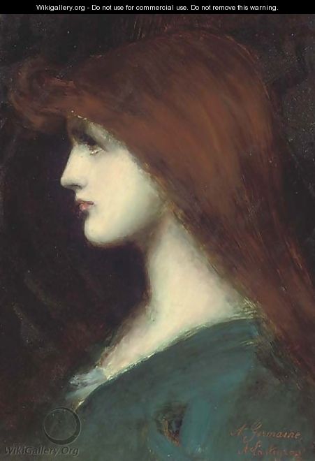 Portrait Of A Lady In Profile - (after) Jean-Jacques Henner