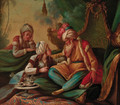 A sultan and two maidens - (after) Jean Baptiste Leprince