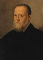 Portrait of a Gentleman, bust-length, in black costume - (after) Jan Steven Van Calcar