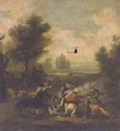 A cavalry skirmish - (after) Jan Wyck