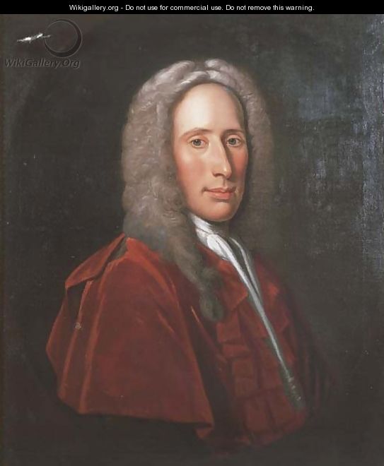 Portrait of a gentleman, believed to be Duncan Forbes of Culloden - (after) Jeremiah Davidson