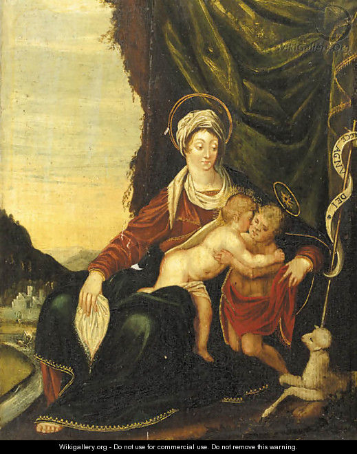 The Madonna and Child - (after) Johann Rottenhammer