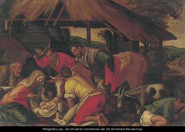 The Adoration of the Shepherds 4 - (after) Jacopo Bassano (Jacopo Da Ponte)
