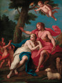 Angelica and Medoro - (after) Jacopo (Giacomo) Amigoni