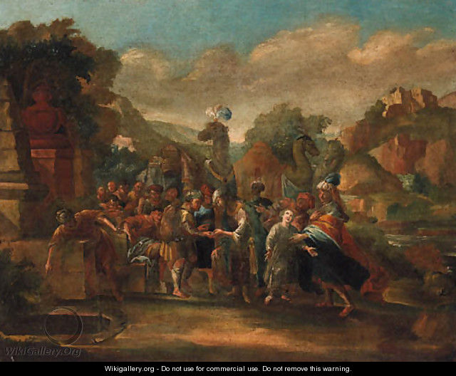Joseph sold into slavery - (after) Jacob Willemsz De The Elder Wet