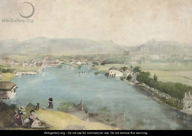 View of Geneva from Mount St John - (after) James Hakewill
