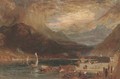 A storm on lake Como, northern Italy - (after) James Baker Pyne