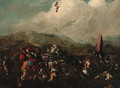 A cavalry battle 6 - (after) Jacques (Le Bourguignon) Courtois