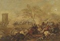 A cavalry skirmish 10 - (after) Jacques (Le Bourguignon) Courtois