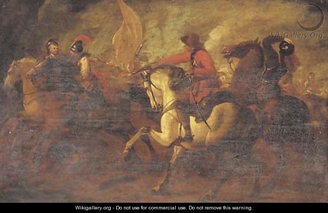 A cavalry skirmish 8 - (after) Jacques (Le Bourguignon) Courtois