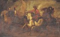 A cavalry skirmish 8 - (after) Jacques (Le Bourguignon) Courtois