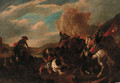 A cavalry battle 5 - (after) Jacques (Le Bourguignon) Courtois