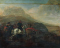 A cavalry skirmish 6 - (after) Jacques (Le Bourguignon) Courtois