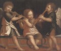 Three putti playing flutes - (after) Jacopo Tintoretto (Robusti)