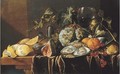 A pronk still life with oysters - (after) Jan Davidsz. De Heem