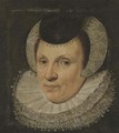 Portrait of a lady, bust-length, in a lace head-dress - (after) Anthony Van Ravesteyn