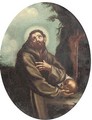 St. Francis holding a skull - (after) Guido Reni