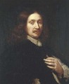 Portrait of a gentleman, half-length, wearing black costume - (after) Govert Teunisz. Flinck