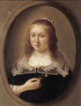 Portrait of a young lady - (after) Gonzales Coques