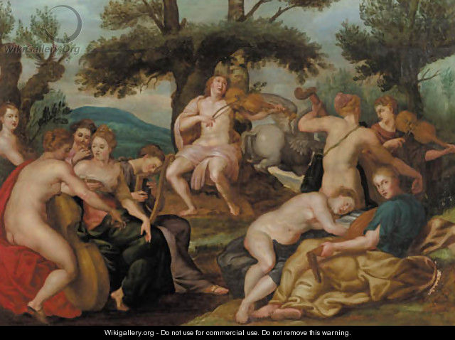 Apollo and the Muses - (after) Hendrick De Clerck