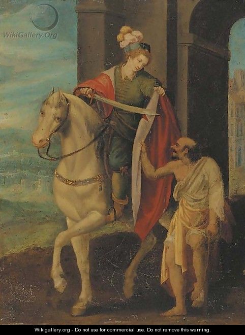 Saint Martin And The Beggar - (after) Hans Von Aachen