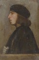 Portrait of a gentleman, bust-length, in profile - (after) Holbein the Younger, Hans