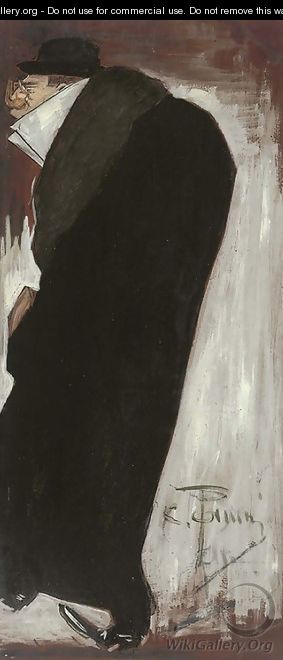 A man in a coat - (after) Henri De Toulouse-Lautrec