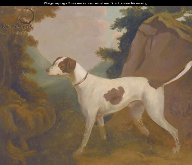 A foxhound in a landscape - (after) Stubbs, George