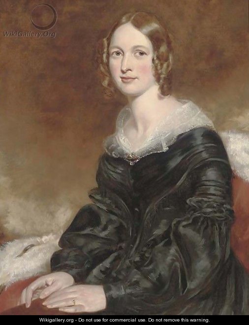 Portrait of a lady - (after) George Richmond