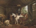 In the stable 3 - (after) George Morland