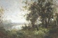 A wooded river landscape - (after) George Boyle