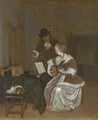 The music lesson - (after) Gerard Ter Borch