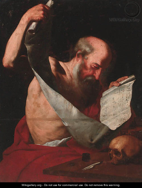 Saint Jerome - (after) Gerard Seghers