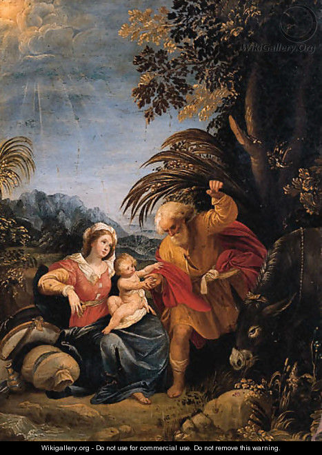 The Rest on the Flight into Egypt - (after) Giuseppe (d