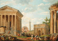 A capriccio of the Maison Care at Nmes - (after) Giovanni Paolo Panini