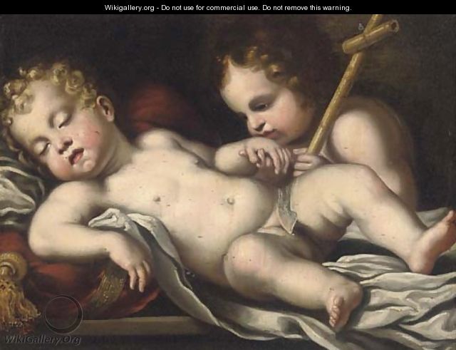 The Christ Child and the Infant Saint John the Baptist - (after) Giovanni Martinelli