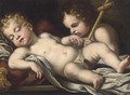 The Christ Child and the Infant Saint John the Baptist - (after) Giovanni Martinelli