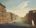 The Grand Canal, Venice, looking East from the Palazzo Balbi to the Rialto Bridge - (after) Francesco Tironi
