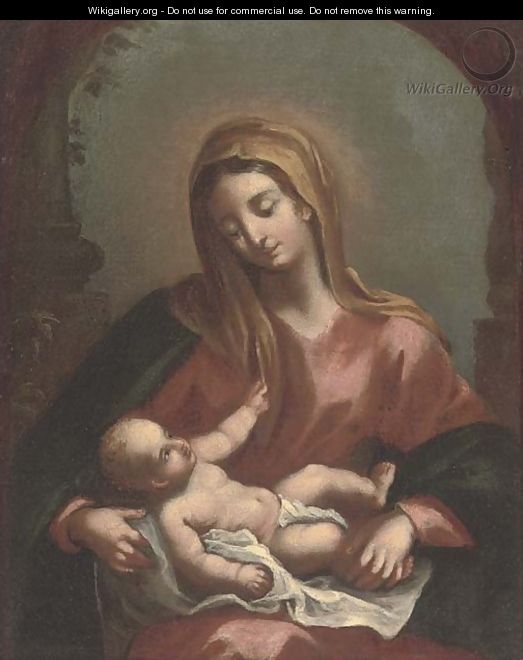 The Madonna and Child - (after) Francesco Solimena