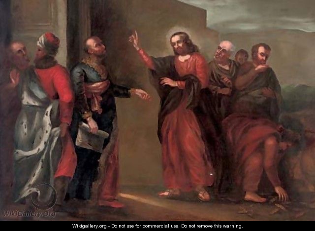 Christ driving the Money-Changers from the Temple - (after) Francesco Solimena