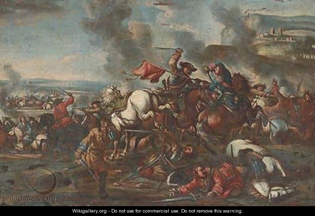 A cavalry skirmish 2 - (after) Francesco Simonini