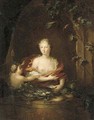 Portrait of a lady posing as Venus - (after) Frans Van Mieris