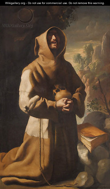 The Ecstasy of Saint Francis - (after) Francisco De Zurbaran